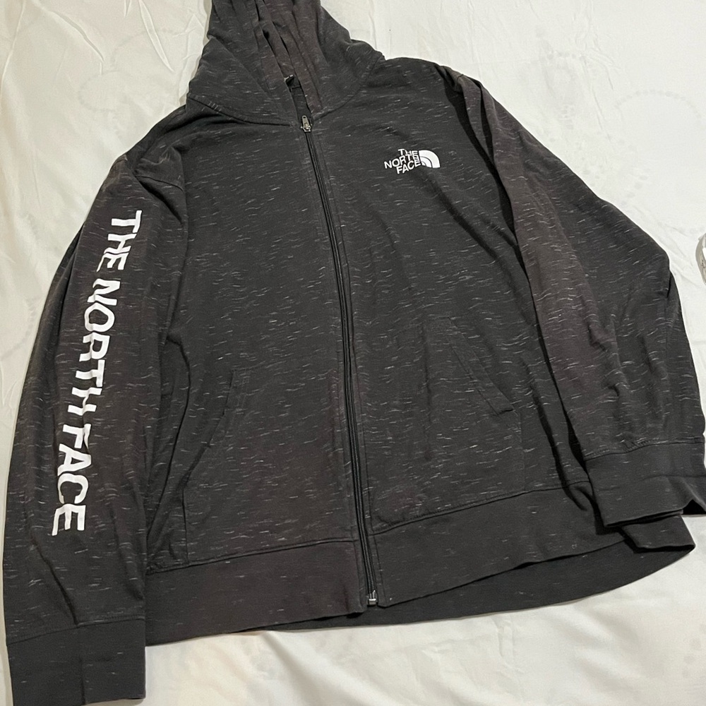 The North Face Charcoal Full-Zip Hoodie Men’s Size 2XL